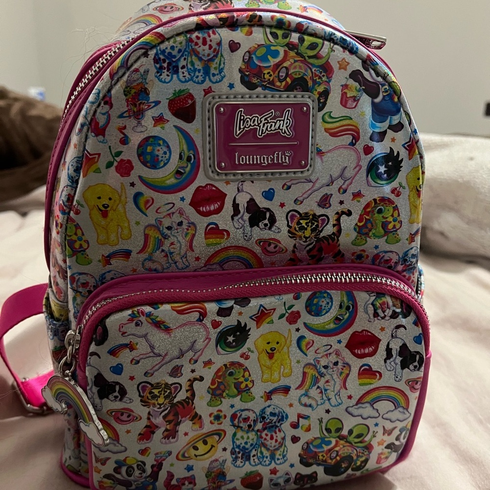 Lisa Frank Loungefly Holographic mini backpack